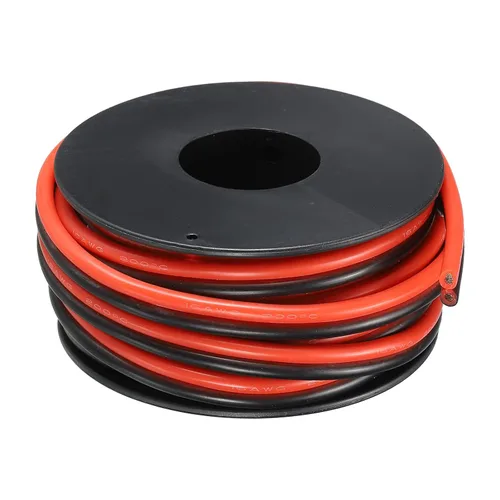 Vista 9 de MECCANIXITY Alambre de calibre 14, 2 conductores, alambre de silicona paralelo de 14 AWG, alambre trenzado de alambre de cobre estañado, carrete