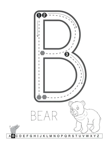 Vista 4 de Tracing For Toddlers First Learn to Write workbook. Practice line tracing, pen control to trace and write ABC Letters, Numbers and Shapes