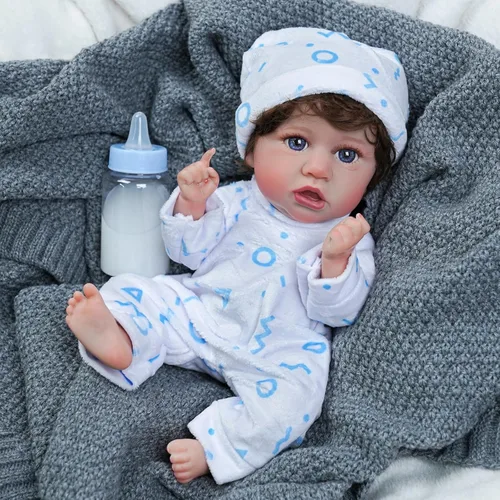 Vista 2 de BABESIDE Juego de 8 piezas de ropa para muñeca bebé con cuna para muñecas de 8-10-12 pulgadas, ropa y accesorios para muñeca bebé Bitty para bebés