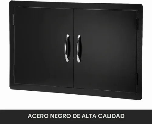 Vista 3 de Stanbroil Puertas de cocina al aire libre de 36 pulgadas de ancho x 21 pulgadas de alto, construcción de pared, montaje vertical de doble puerta