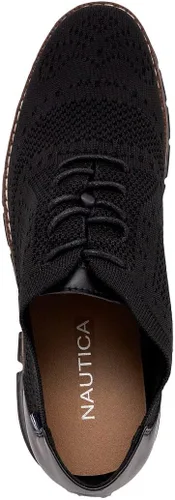 Vista 3 de Nautica Zapatos deportivos Oxford con cordones para hombre elegantes, cómodos e ideales para negocios o caminatas casuales