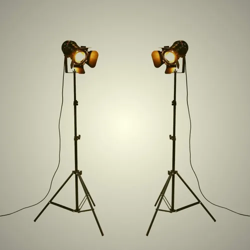Vista 9 de Trípode retro vintage industrial negro ajustable lámpara de pie luz de estacionamiento, cable de 16.4 ft con interruptor de pie, luz