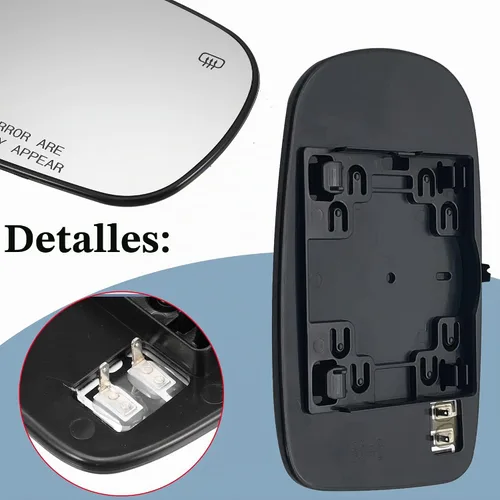 Vista 6 de 68101146AA Espejo calefactable para el lado del pasajero, compatible con Dodge Challenger Charger Chrysler 200 300 de potencia derecha, espejo