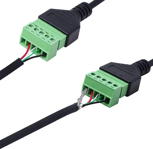 Vista 6 de XMSJSIY RJ45 8P8C hembra a adaptador de terminal de tornillo de 8 pines, extensor Ethernet Cat5/6/7, extensión de señal de red CCTV DVR Hembra a