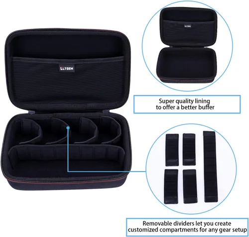 Vista 2 de LTGEM - Funda para cámara de acción compatible con GoPro Hero 13/12 / 11/10 / 9/8 / 7/6 / 5 / Go Pro MAX2 / MAX/Mission 1 PRO Action Camera, bolsa