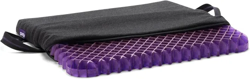 Vista 10 de Almohadón de asiento sin presión The Royal Purple Handles for Car, Office Chair, Stadium - Pressure-Reducing for Hard Seats, Temperature-Neutral