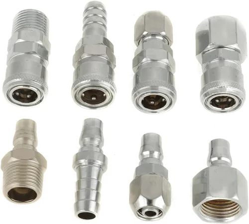 Vista 5 de Kit de acoplador y enchufe de aire BSP de 1/2 pulgada, 8 piezas de conexión rápida de manguera de aire, accesorios de manguera de compresor de aire