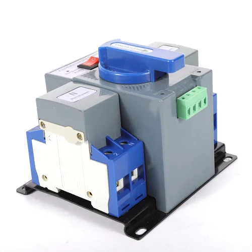 Vista 5 de Interruptor de transferencia automática de doble potencia, interruptor de cambio de generador de energía dual 63A 2P, interruptor comercial de 110 V
