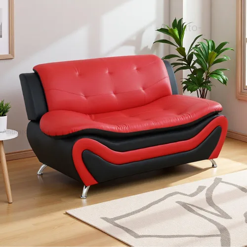 Vista 36 de Sofás de cuero para sala de estar, juego de sofá seccional, juego de 2 piezas de muebles para sala de estar, juego de sofá y sofá biplaza
