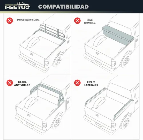 Vista 2 de HTL - Cubierta rígida de tres pliegues para Chevy Silverado/GMC Sierra 1500 2019-2026 con caja de camioneta de 5.8 pies (69 pulgadas),