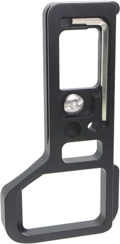 Vista 3 de Extensión de agarre de mano placa base de metal de liberación rápida compatible con cámara Sony A7IV A7RIV A9II con tornillo de 1/4 pulgadas y llave