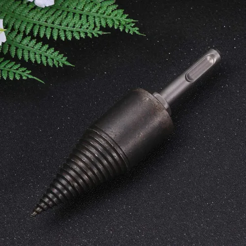 Vista 7 de Tofficu Broca de madera Herramienta de corte de leña para madera Brocas de división de madera Ranura antideslizante División eficiente