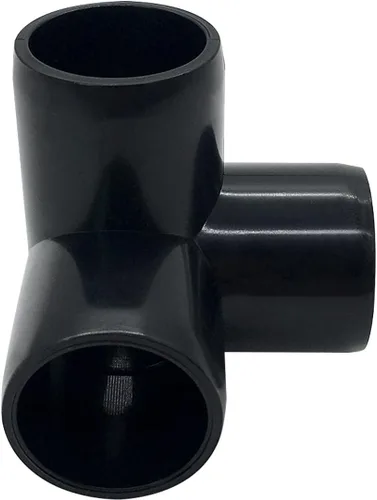 Vista 4 de Accesorio en T de PVC de 1", Conector de Codo de 3 Vías, Codo de 90 Grados con Salida Lateral Grado Muebles, Accesorios de Esquina de PVC