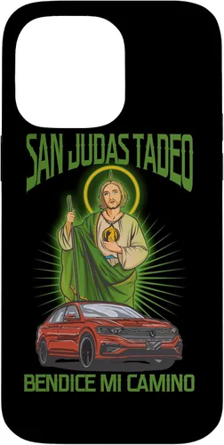 Vista 21 de Funda para iPhone 16 San Judas Tadeo Bendice Mi Camino