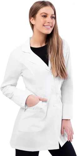 Vista 3 de Adar - Abrigos de laboratorio universales para mujer, abrigo de laboratorio Perfection de 32 pulgadas