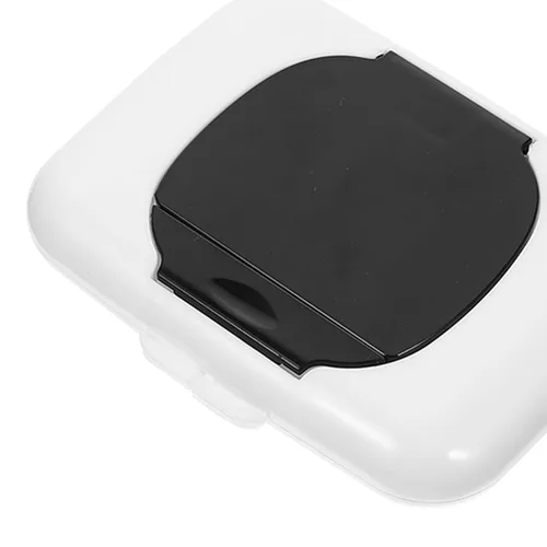 Vista 3 de Estuche dispensador de toallitas portátil, soporte de toallitas de viaje recargable para bolsa de pañales, cochecito ligero, conveniente para uso al