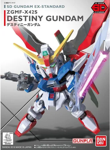 Vista 5 de Bandai Hobby - Gundam Seed Destiny - 009 Destiny Gundam SD EX-Standard Model Kit