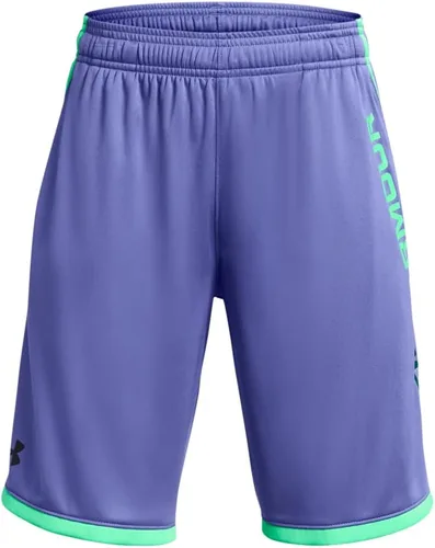 Vista 16 de Under Armour Pantalones cortos Stunt 3.0 para niños (005) negro/verde pajarito/blanco