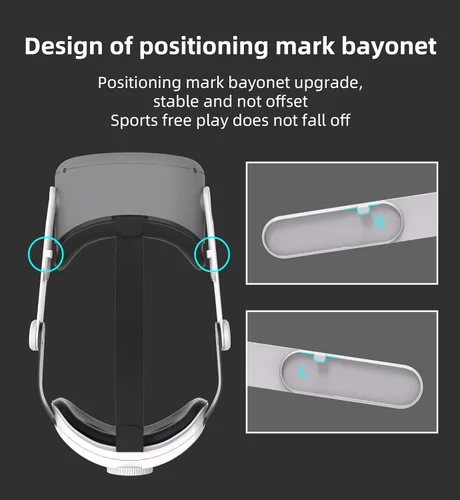 Vista 5 de Head Strap Headphone Set Compatible with Quest 2,Elite Strap for Enhanced Support and Lightweight Design, in Ear Earbuds for Quest 2 Accessories