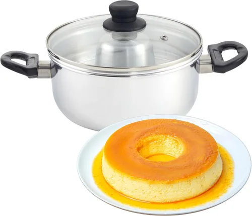 Vista 11 de [Usado] IMUSA USA PHI-T9220 molde para flan de acero inoxidable, 1,5 cuarto de galón, plateado