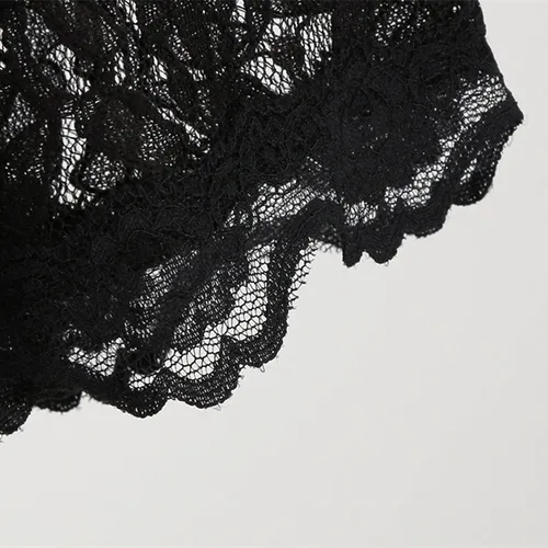 Vista 5 de Vestido de Halloween para mujer 2022 estampado casual cuello en V con cremallera manga corta panel de encaje