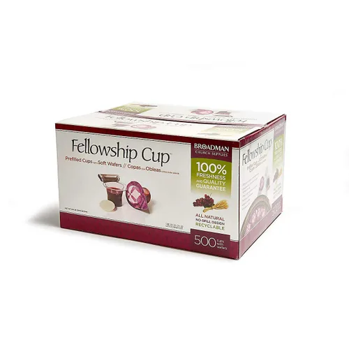 Vista 10 de Broadman Church Supplies - Set de tazas de comunión Fellowship Cup, precargadas con jugo y hostia, 6