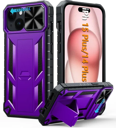 Vista 44 de FNTCASE for iPhone 11-Pro Phone Case: Military Grade Drop Proof Mobile Cover with Kickstand & Slide Rugged Shockproof Bumper Heavy Duty Protector