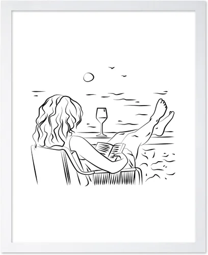 Vista 42 de Poster Master Swan Floaty Poster - Retro Woman Print - Pool Art - Swimming Illustration - Line Sketch - Abstract Design - Chic Boho Decor - Great