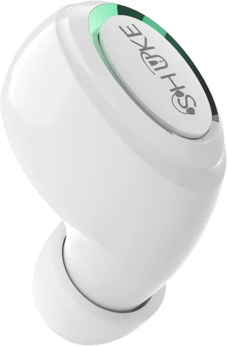 Vista 12 de Auricular Bluetooth inalámbrico único con micrófono, auriculares intrauditivos ligeros para Android, iOS y portátil, ideal para oficina, conducción