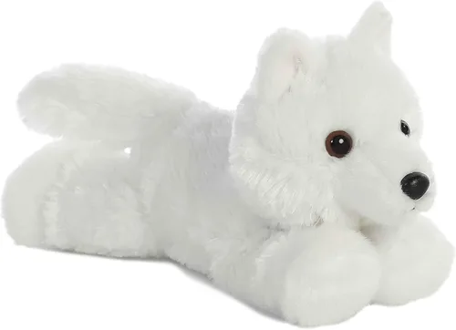Vista 91 de Aurora® Adorable Mini Flopsie™ Mei Mei™ Animal de peluche, facilidad juguetona, compañeros atemporales, color blanco, 8 pulgadas