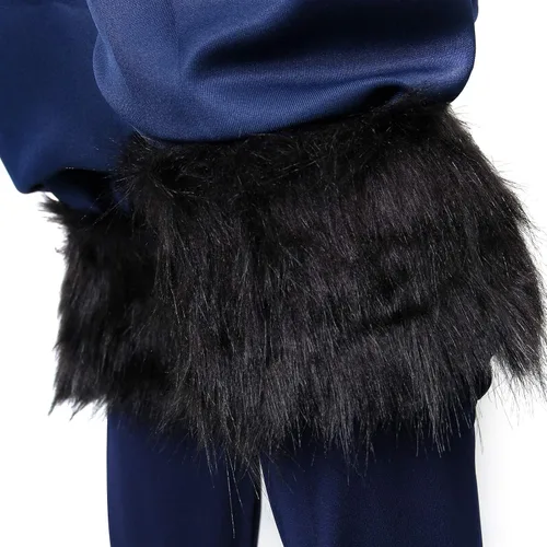 Vista 6 de Hashibira Inosuke - Disfraz de anime Demon Haori Kimetsu No Yaiba para cosplay pantalones de disfraces vestido elegante traje de delantal con falda
