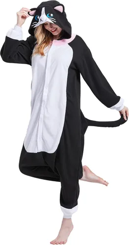 Vista 3 de Magicalani Onesie Pajamas for Adults - Unisex Animal Cosplay Sleepwear, Christmas Halloween Costume