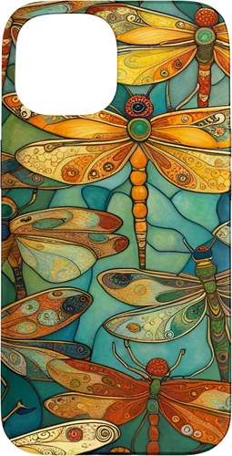 Vista 6 de iPhone 16 Dragonfly Party III Pretty Dragonflies In A Garden Flying Case