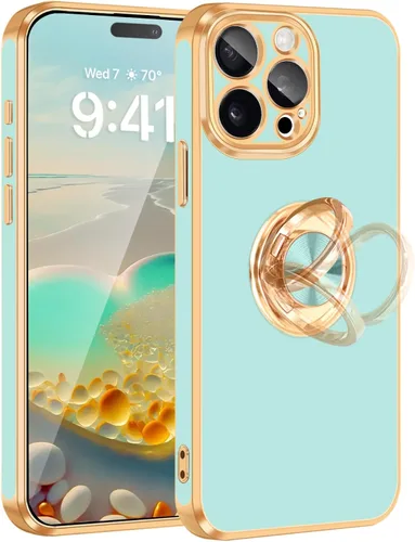 Vista 45 de Fingic Funda para iPhone 11, Funda para iPhone 11 con Soporte de Anillo [Soporte de Anillo Giratorio de 360° Base Magnética]