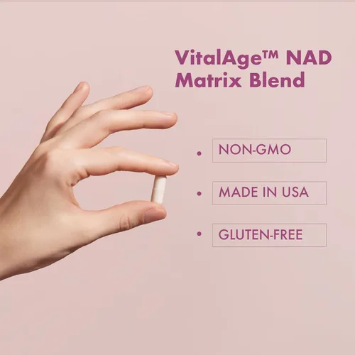 Vista 5 de VHC Suplemento NAD+, liposomas alternativos NMN con CoQ10, Trans-Resveratrol para mujeres y hombres, energía de apoyo, antienvejecimiento, enfoque
