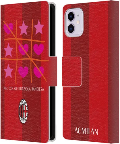 Vista 120 de Head Case Designs Officially Licensed AC Milan Dream Big Children Leather Wallet Case Compatible with Apple iPhone 11