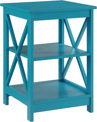 Vista 14 de Convenience Concepts Oxford Mesa Final de 15.75" - Mesa moderna de sala de estar con estantes de almacenamiento, mesa auxiliar de noche transicional