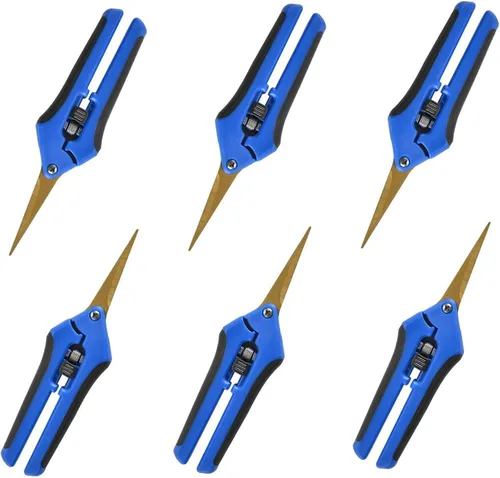 Vista 10 de GROWNEER 1 paquete de tijeras de podar de 6.5 pulgadas, tijeras de podar de mano para jardinería, tijeras de jardinería con cuchillas rectas