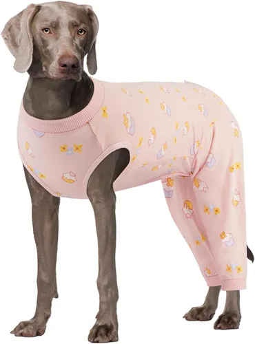 Vista 12 de Kuoser Traje de Cirugía para Perro Hembra Esterilización Macho Castración, Manga de Pierna de Perro para Dejar de Lamer Enterizo Suave para Perro