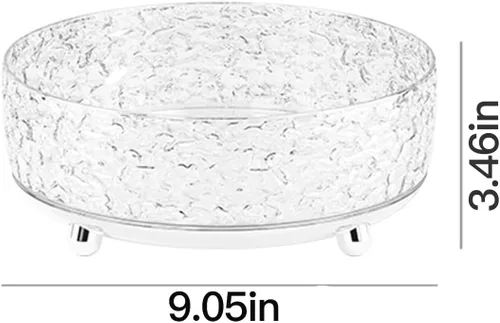 Vista 7 de CHIRISEN Organizador de maquillaje giratorio de 360° para perfume, Lazy Susan, organizador de cosméticos para tocador, almacenamiento giratorio