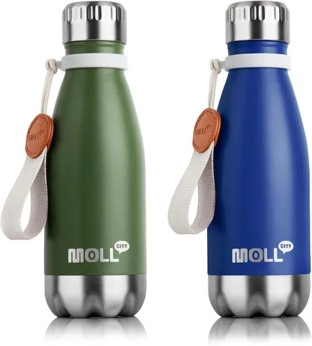 Vista 53 de Botella de Agua de 9 oz para Niños - Botella de Agua Pequeña de Acero Inoxidable para la Escuela con Aislamiento al Vacío de Metal a Prueba de Fugas