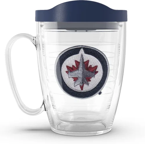 Vista 33 de Taza aislada Tervis de doble pared fabricada en Estados Unidos con logotipo principal de NHL Buffalo Sabres, mantiene las bebidas frías y calientes