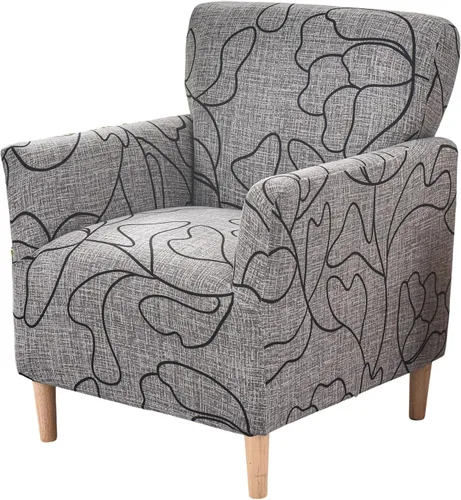 Vista 51 de HAOYONG - Funda elástica de terciopelo para silla de banquete, fundas para sillas de 1 pieza, fundas para sillones de sofá, funda suave para sillón