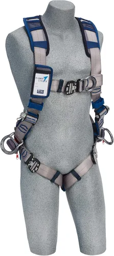 Vista 4 de 3M DBI-Sala Exofit STRATA Arnés de posicionamiento/escalada estilo chaleco 1112510, gris, azul, pequeño, 1 Ea