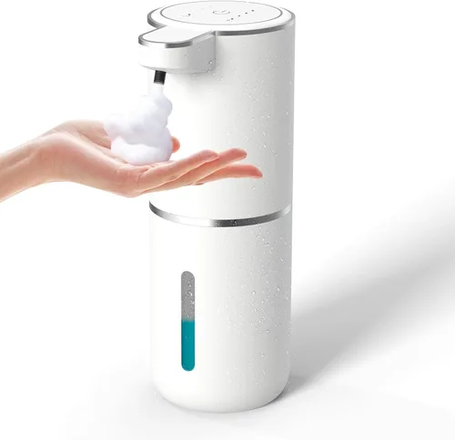 Vista 11 de Dispensador de Jabón Automático – Dispensador de Jabón Espumoso Sin Contacto 400ml Dispensador Recargable USB Eléctrico Montado en Pared Dispensador