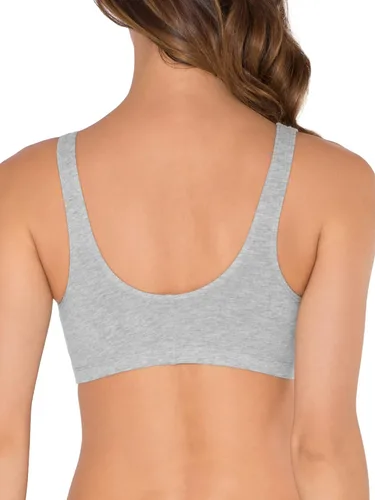 Vista 3 de Fruit of the Loom Brasier deportivo reforzado para mujer, de cierre frontal
