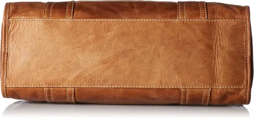 Vista 4 de Frye Melissa - Bolso de mano de piel con cremallera y correa ajustable para el hombro y asa superior