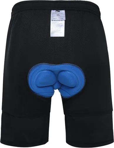 Vista 3 de EZRUN - Pantalones cortos de ciclismo de montaña acolchados 3D para hombre