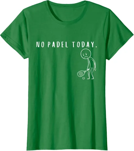 Vista 39 de No Padel Today Funny Padel Stickman Padel Playera Jugador de Tenis