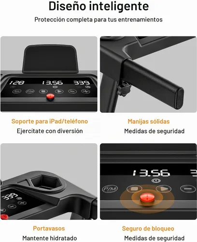 Vista 7 de LONTEK Cintas de correr con inclinación automática al 15% para el hogar